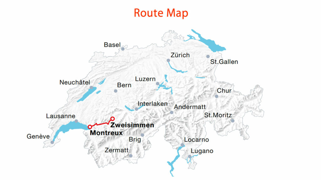 Chocolate Train Route Map