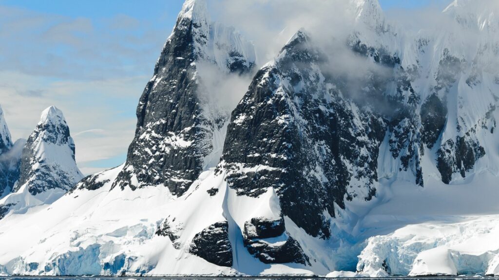 Floating Ice in the Sea of Ao-i-Ike (Blue color pond) Okhotsk